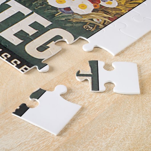 Kandersteg Zwitserland Vintage Travel Poster Legpuzzel (Zijkant)