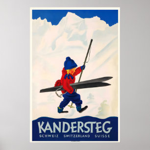 Kandersteg Zwitserse Alpen Suisse Bergen Zwitserla Poster