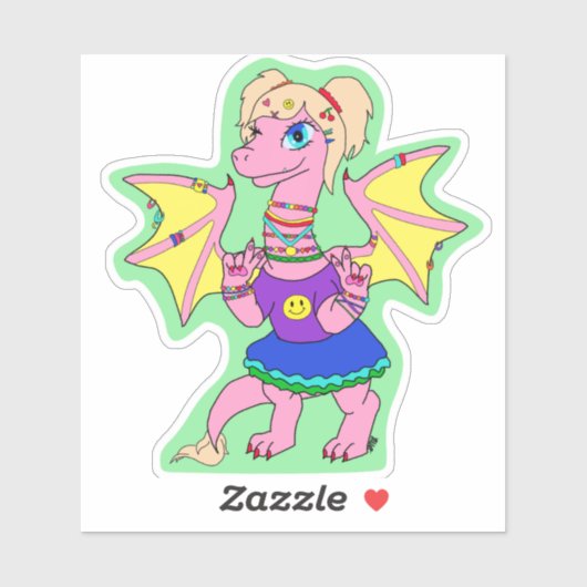 Kandi Dragon Sticker (Vel)
