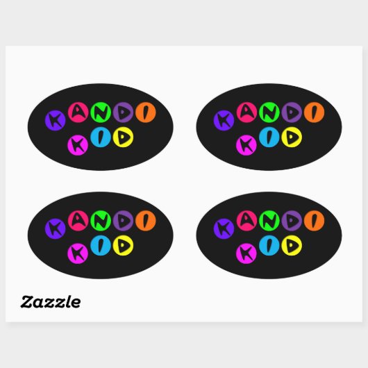  Kandi-Kind Ovale Sticker (Vel)