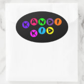 Kandi-Kind Ovale Sticker (Tas)