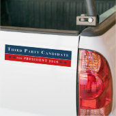 Kandidaat-Bumpersticker van derden Bumpersticker (Op Truck)