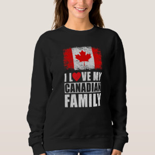 Kandidaat-familie Ik hou van mijn Canadese familie Trui