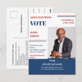 Kandidaat Introductie Politieke campagne Briefkaart (Voorkant / Achterkant)