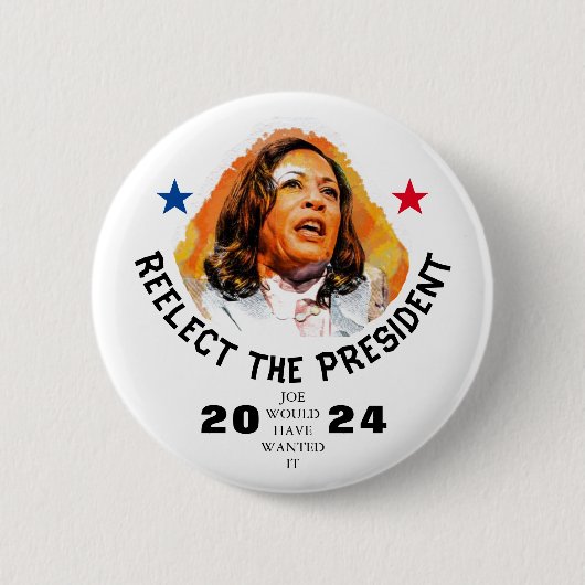 Kandidaat Kamala Harris 2024 Ronde Button 5,7 Cm (Voorkant)