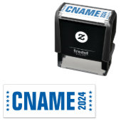 Kandidaat naam jaar politieke verkiezingscampagne  zelfinktende stempel (In situ)