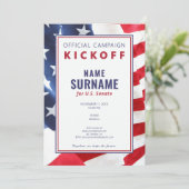 Kandidaat officiële campagne Kickoff Party Lanceri Kaart (Staand voorkant)