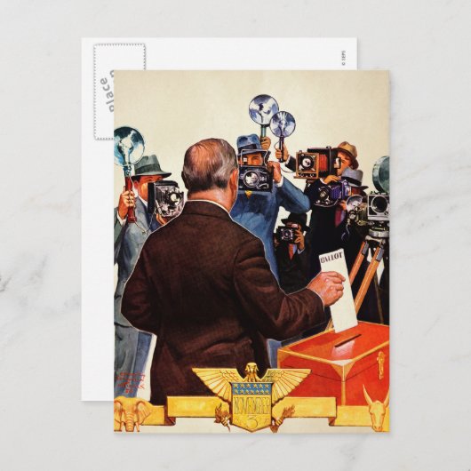 Kandidaat stemrecht briefkaart (Voorkant / Achterkant)