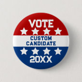 Kandidaat voor gepersonaliseerde verkiezing ronde button 5,7 cm (Voorkant)