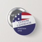 Kandidaat voor gepersonaliseerde verkiezing ronde button 5,7 cm (Voorkant /achterkant)