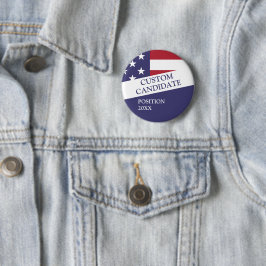 Kandidaat voor gepersonaliseerde verkiezing ronde button 5,7 cm
