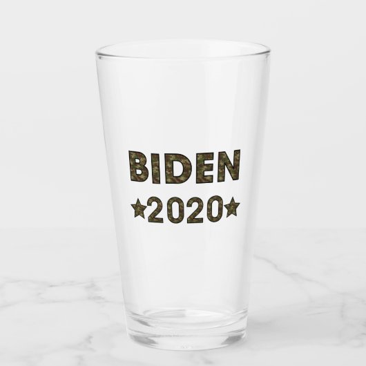 Kandidatuur verkiezingen 2020 Biden Glas (Voorkant)
