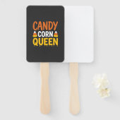 Kandij Koningin Halloween Grafisch_1 Handwaaier (Voorkant en achterkant)