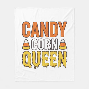Kandij Koningin Vintage Halloween T-Shirt Ontwerp_ Fleece Deken