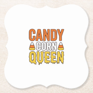 Kandij Koningin Vintage Halloween T-Shirt Ontwerp_ Kartonnen Onderzetters