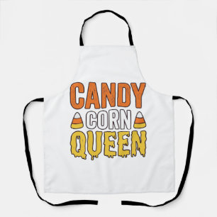 Kandij Koningin Vintage Halloween T-Shirt Ontwerp_ Schort