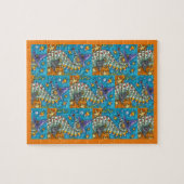 KANDIJ MAAN PAARD Heksen, HALLOWEEN ONDER DE ZEE Legpuzzel (Horizontaal)