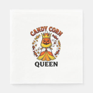 Kandij Mais Koningin Vintage Halloween Snoep Shirt Servet
