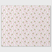 Kandijbonen en holly Wrapping Paper Cadeaupapier (Vlak)