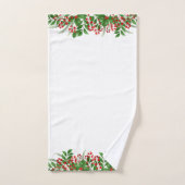 Kandijbonen en kerstHolly Bad Handdoek (Handdoek)