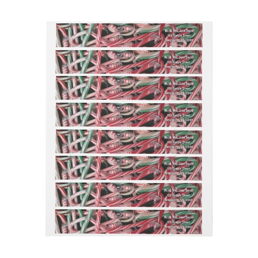 Kandijbonen en peppermints-kerstfeestdag (Vel)