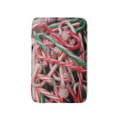 Kandijbonen en peppermints-kerstfeestdag badmat (Voorkant Verticaal)