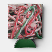 Kandijbonen en peppermints-kerstfeestdag blikjeskoeler (Voorkant)