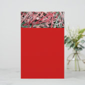 Kandijbonen en peppermints-kerstfeestdag briefpapier (Staand voorkant)
