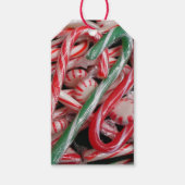 Kandijbonen en peppermints-kerstfeestdag cadeaulabel (Voorkant)