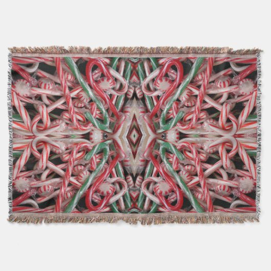 Kandijbonen en peppermints-kerstfeestdag deken (Voorkant)