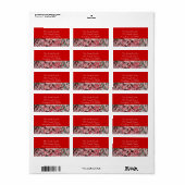 Kandijbonen en peppermints-kerstfeestdag etiket (Full Sheet)