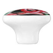 Kandijbonen en peppermints-kerstfeestdag keramische knop (Zijkant)