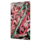 Kandijbonen en peppermints-kerstfeestdag klembord (Links)