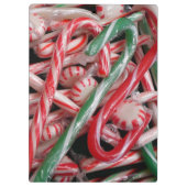 Kandijbonen en peppermints-kerstfeestdag klembord (Achterkant)