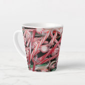 Kandijbonen en peppermints-kerstfeestdag latte mok (Linkerhoek)