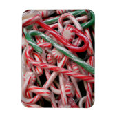 Kandijbonen en peppermints-kerstfeestdag magneet (Verticaal)