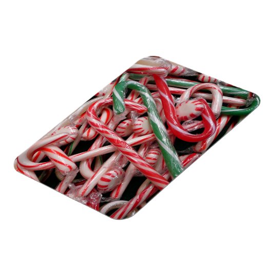 Kandijbonen en peppermints-kerstfeestdag magneet (Linkerzijde)