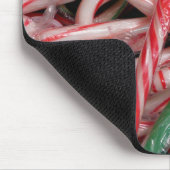 Kandijbonen en peppermints-kerstfeestdag muismat (Hoek)