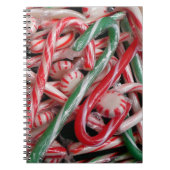 Kandijbonen en peppermints-kerstfeestdag notitieboek (Voorkant)