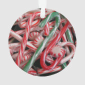Kandijbonen en peppermints-kerstfeestdag ornament (achterkant)
