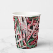 Kandijbonen en peppermints-kerstfeestdag papieren bekers (Rechts)