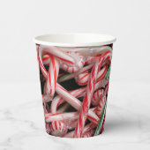Kandijbonen en peppermints-kerstfeestdag papieren bekers (Links)