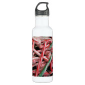 Kandijbonen en peppermints-kerstfeestdag waterfles  (Voorkant)