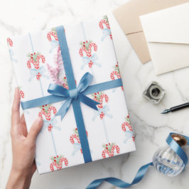 Kandijbonen voor kerstWaterverf Cadeaupapier