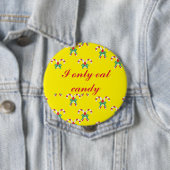 Kandijnen en lint ronde button 4,0 cm (In situ)