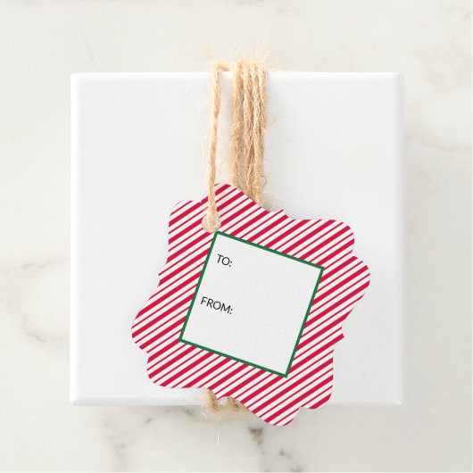 Kandijriet, gestreept van bedankjes labels (In situ)