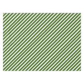 Kandijriet kerstgroen en witte streep tafelkleed (Voorkant (Horizontaal))