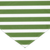 Kandijriet kerstgroen en witte streep tafelkleed (Gekanteld)