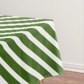 Kandijriet kerstgroen en witte streep tafelkleed (Voorbeeld)