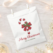 Kandijriet met boog en kerstmis bedankzakje (Geknipt)